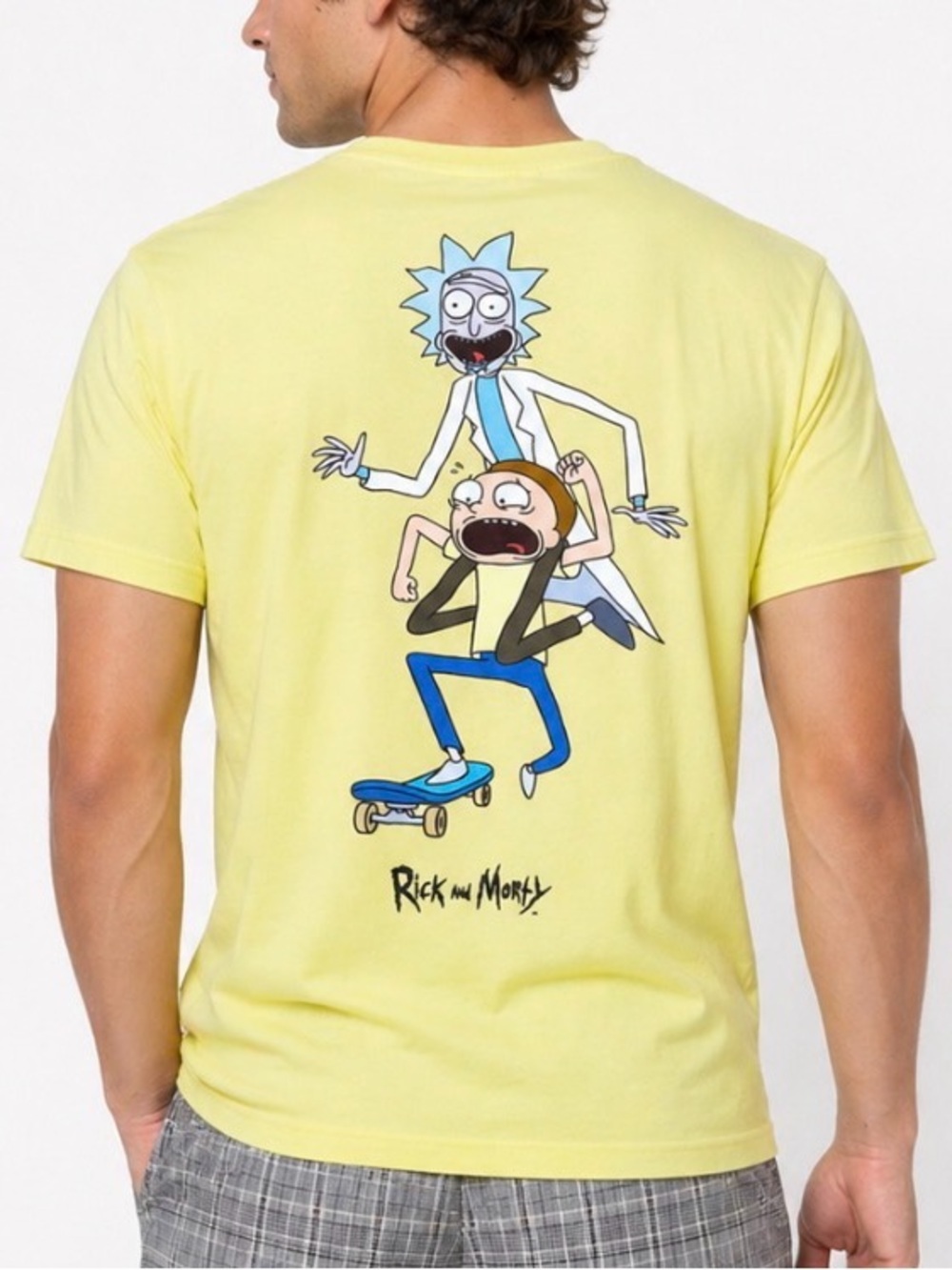 Primitive Yellow Classic P Rick and Morty T-Shirt - Medium
